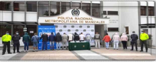 Capturaron a 14 personas por tráfico de estupefacientes en Manizales