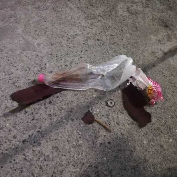 Foto | Cortesía de Samir Londoño| LA PATRIA Lanzaron artefacto explosivo contra Bomberos Chinchiná
