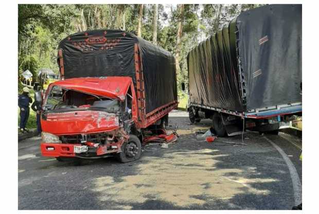 Un lesionado en accidente en la vía Manizales-Bogotá 