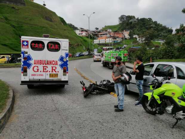 Accidente en la vía a Neira 