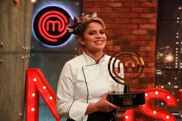Adriana Lucía, ganadora de MasterChef Celebrity. 
