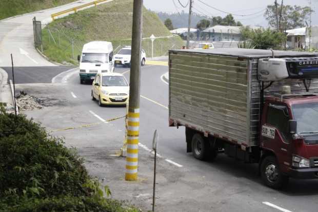 Poste estaba desubicado