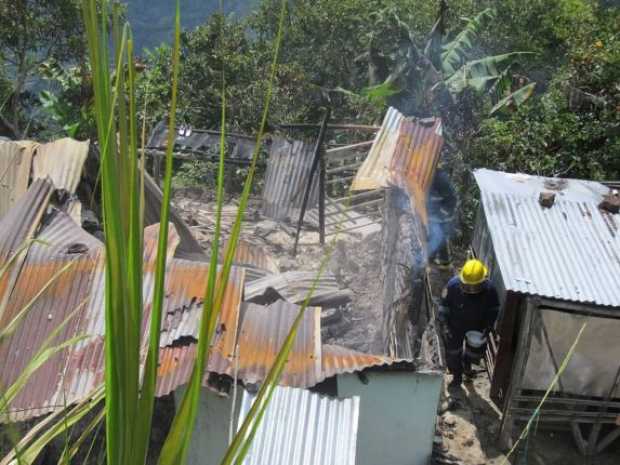 Incendio en vivienda de Caracolí, Supía 