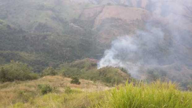 Incendio forestal afectó vereda de Pácora