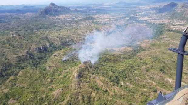 Intentan controlar incendio en el oriente de Caldas 