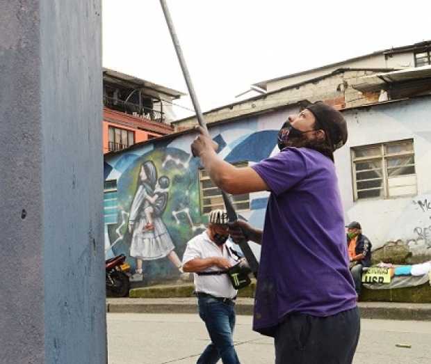 8 artistas intervienen barrios de Manizales para fomentar paz