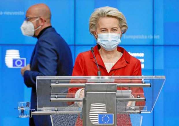 La presidenta de la Comisión Europea, Ursula von der Leyen, pide trabajar en equipo. 