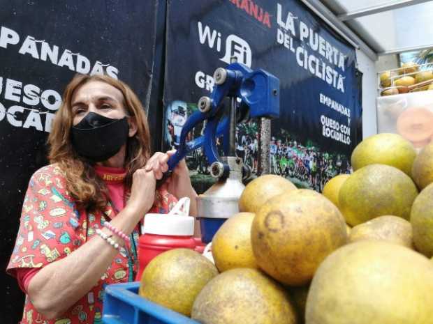 Doña Luz los espera en La Puerta del ciclista