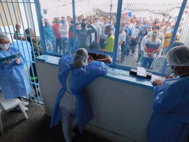 Imagen de la semana pasada, del hacinamiento en la cárcel La Blanca.