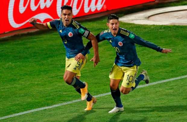 Colombia empata ante Chile 2-2 con un zarpazo de Falcao al minuto 91