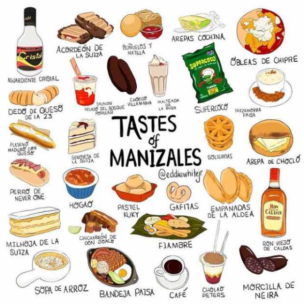 El turno para los sabores de Manizales, dibujados por el artista australiano Eddie White