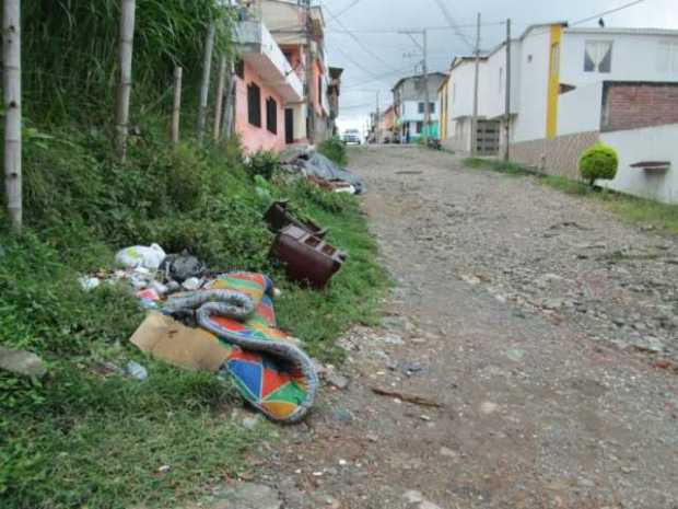 Basuras en la calle