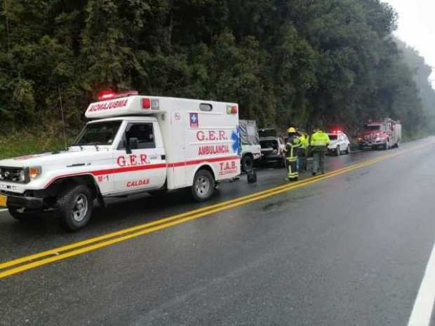 Accidente de tránsito grave en vía a Bogotá, sector El Ocho