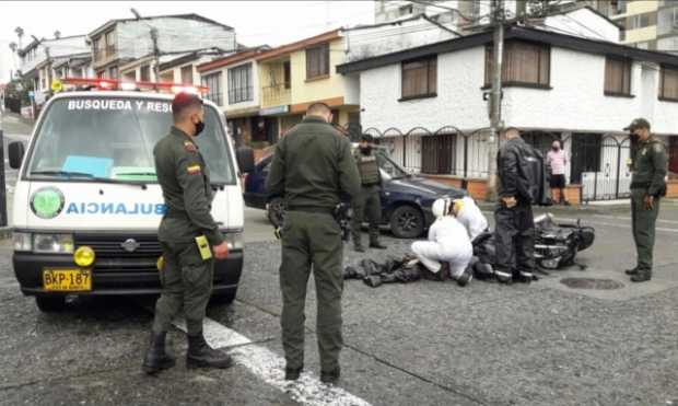Dos lesionados en accidente de tránsito en El Campín