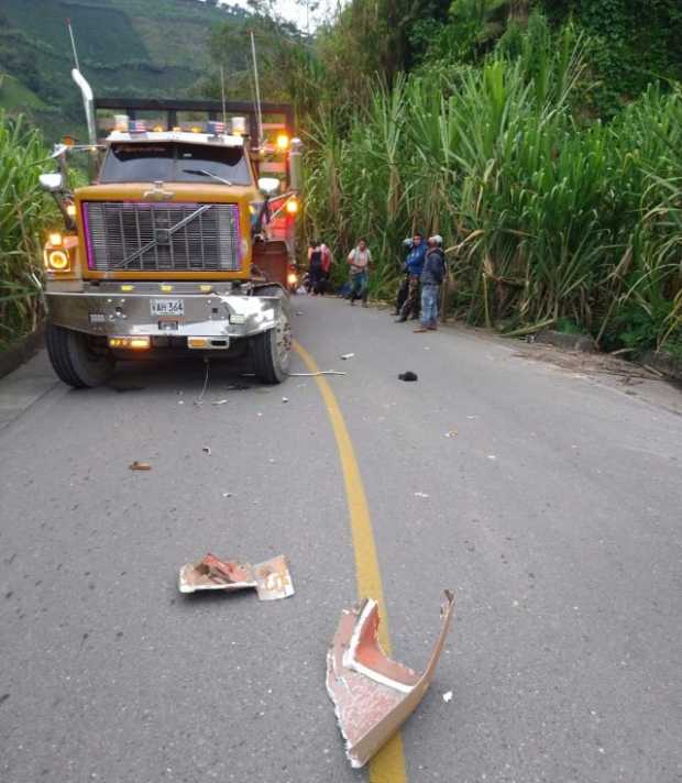 Un muerto en accidente la vía Neira-Aranzazu