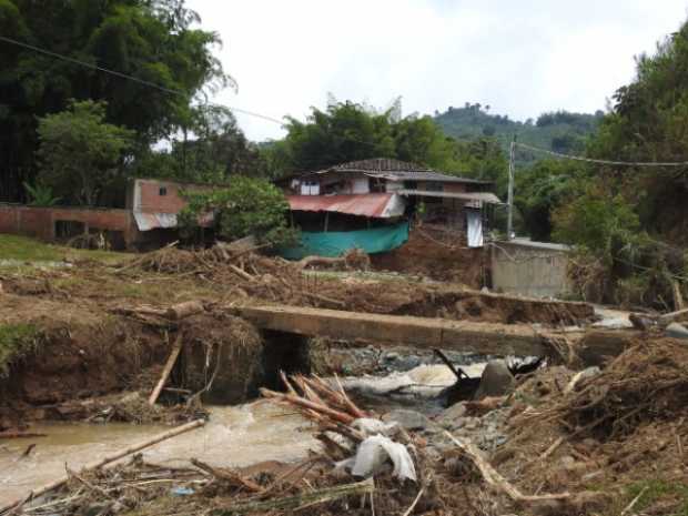 Temor en el sector de las veredas Tabla Roja, Juan Pérez y Cauya, por posible represamiento de la quebrada, tras las lluvias del