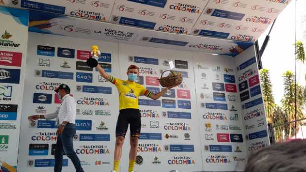 Germán Darío Gómez ganó la cuarta etapa de la Vuelta a la Juventud 
