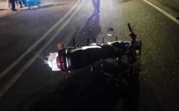 Moto atropelló a peatón en la Troncal de Occidente en Anserma