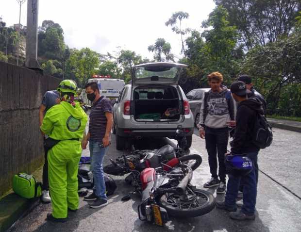 Tres lesionados en accidentes de tránsito esta tarde en Manizales