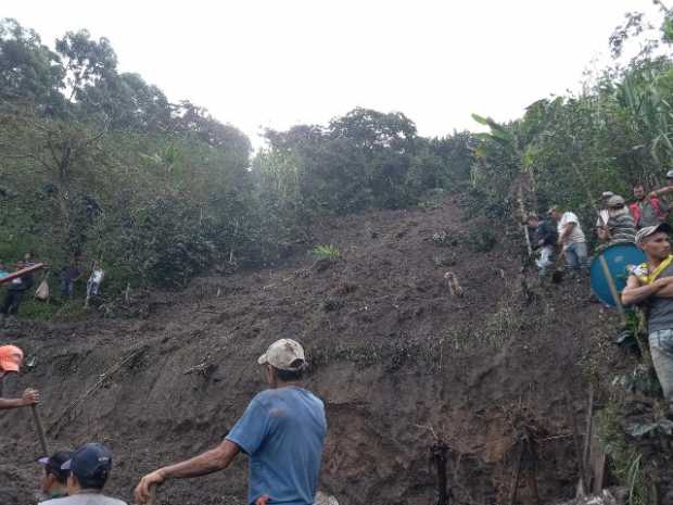 Dos muertos por un deslizamiento en la vereda La Parda de Marquetalia