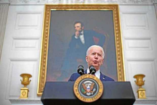 El presidente de Estados Unidos, Joe Biden, habla sobre la covid-19 en Washington (Estados Unidos). 