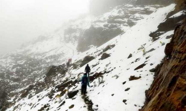 Atípica nevada cubre de blanco el Parque Nacional Natural El Cocuy