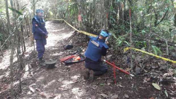 Cinco municipios esperan certificarse como libres de minas en Caldas