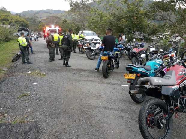 En Chinchiná sorprendieron a 300 motociclistas en piques ilegales