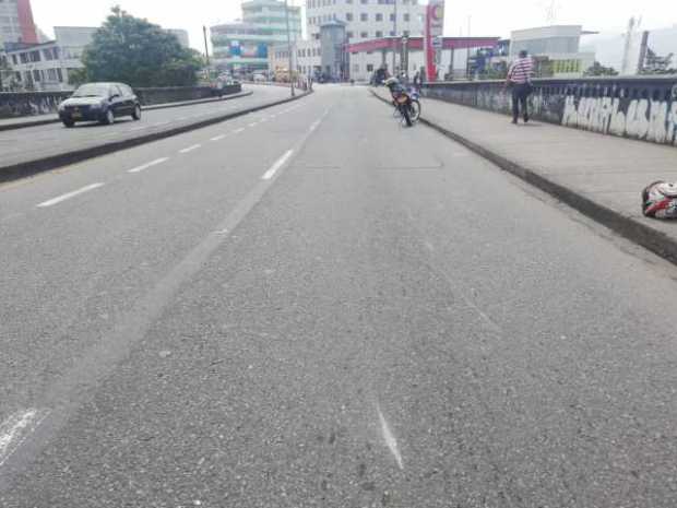 En esta parte de la Avenida Santander ocurrió el accidente en Manizales.