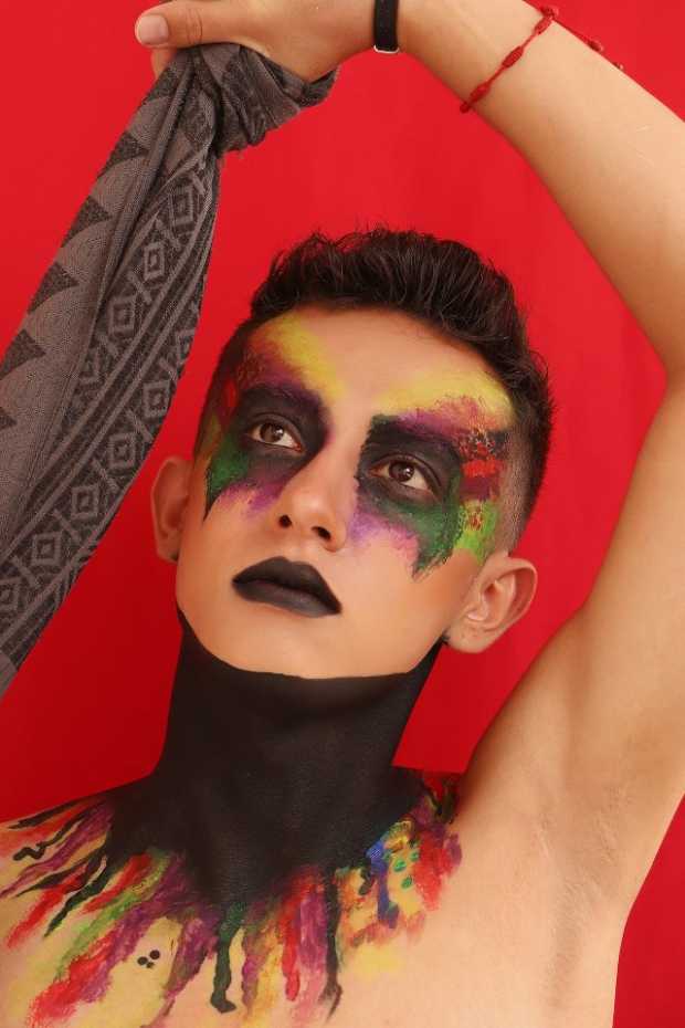 Maquillaje realizado por Yeran Castaño Arango al modelo Ruben Sosa