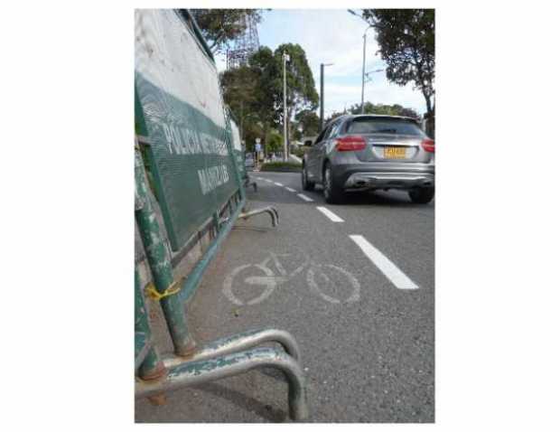 Sin ciclobanda por vallas de la Policía Sin ciclobanda por vallas de la Policía