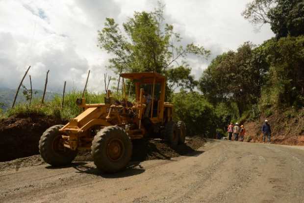 entre Supía-Caramanta se pavimentaron 4 kilómetro