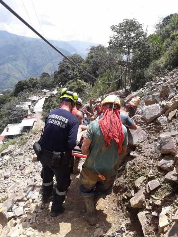 Minero se accidentó en el sector de Cien Pesos de Marmato