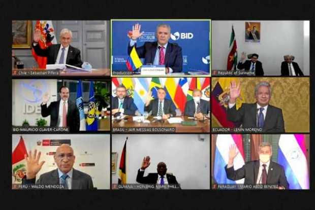 Foto | EFE | LA PATRIA En los próximos días intervendrán en la asamblea del BID que es virtual el presidente brasileño, Jair Bol