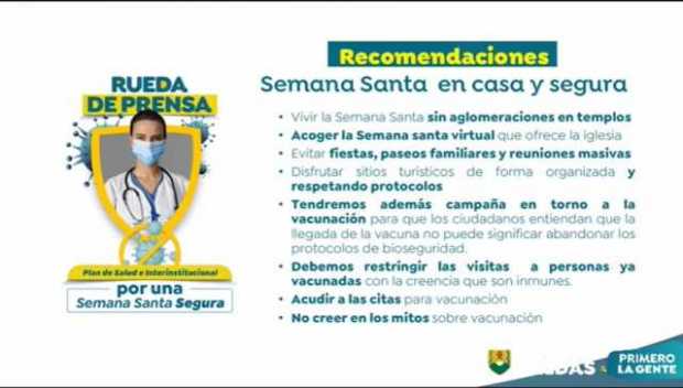 Gobernación de Caldas presentó el plan de Semana Santa en actividades religiosas, seguridad y estado de vías Gobernación de Caldas presentó el plan de Semana Santa en actividades religiosas, seguridad y estado de vías