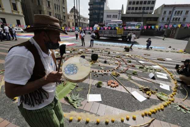 Mandala utilizando alimentos propios de la región