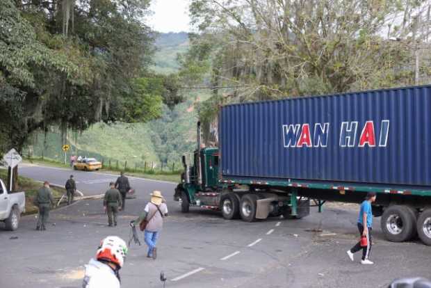 Logran el desbloqueo en la entrada de Anserma 