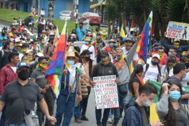 Protestas de la mañana: en calma, pero con diferencias