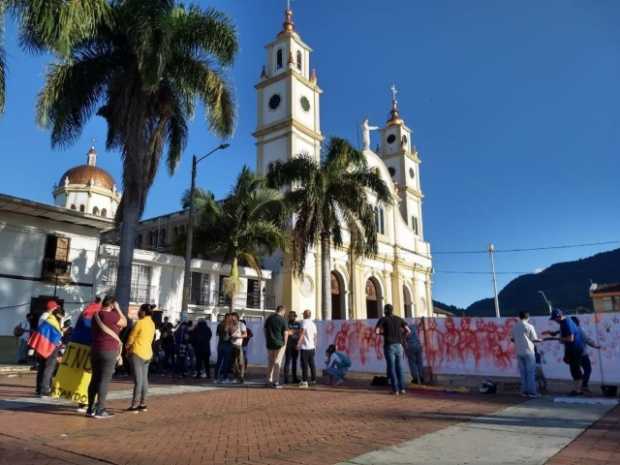 En Riosucio también la comunidad se moviliza por el paro nacional