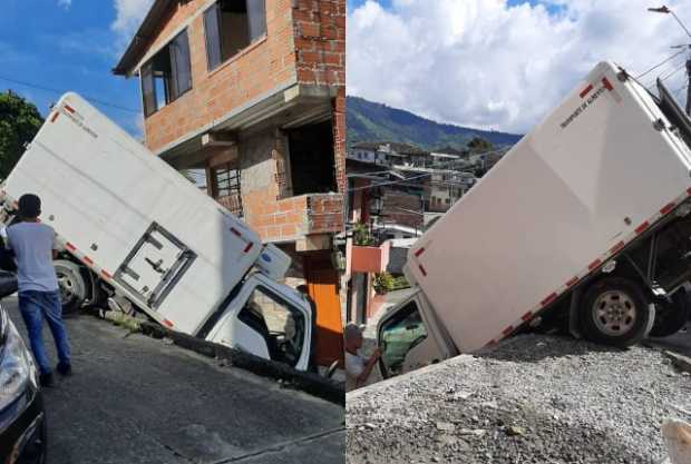Camión que transportaba helados se volcó en Pácora