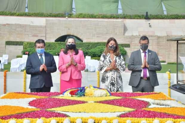 Colombia manda un mensaje de unidad y paz en recuerdo al mahatma Gandhi