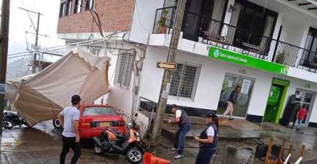 Vendaval en La Merced.