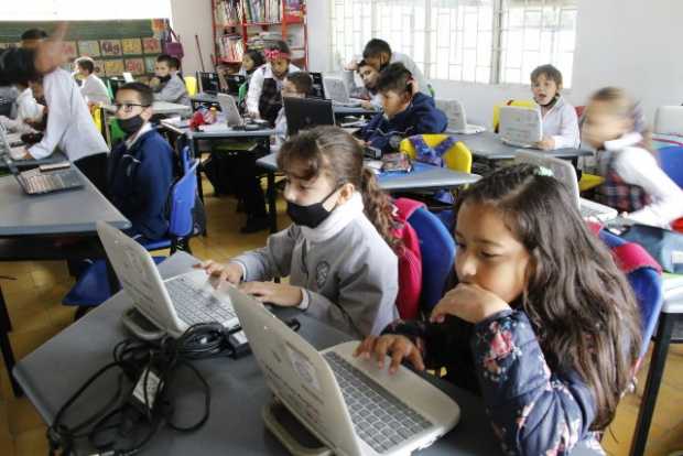 En el colegio rural Nuestra Señora del Rosario, de Villamaría, sobresale entre los públicos de Caldas