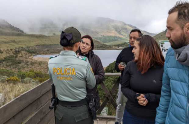 Presencia de la Policía de Turismo en el Parque de los Nevados.