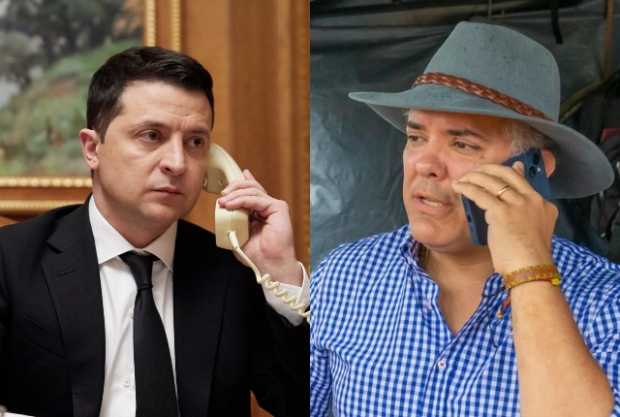 Duque reafirma el apoyo de Colombia a Zelenski 