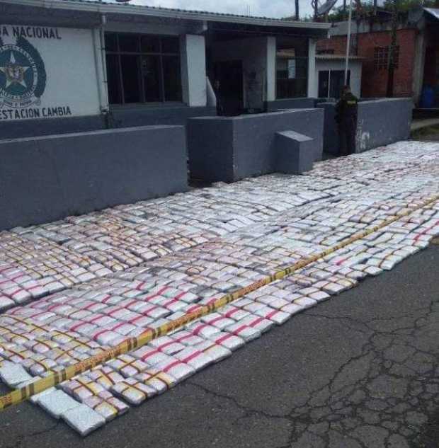 Hallaron 950 kilos de marihuana en Risaralda (Caldas)