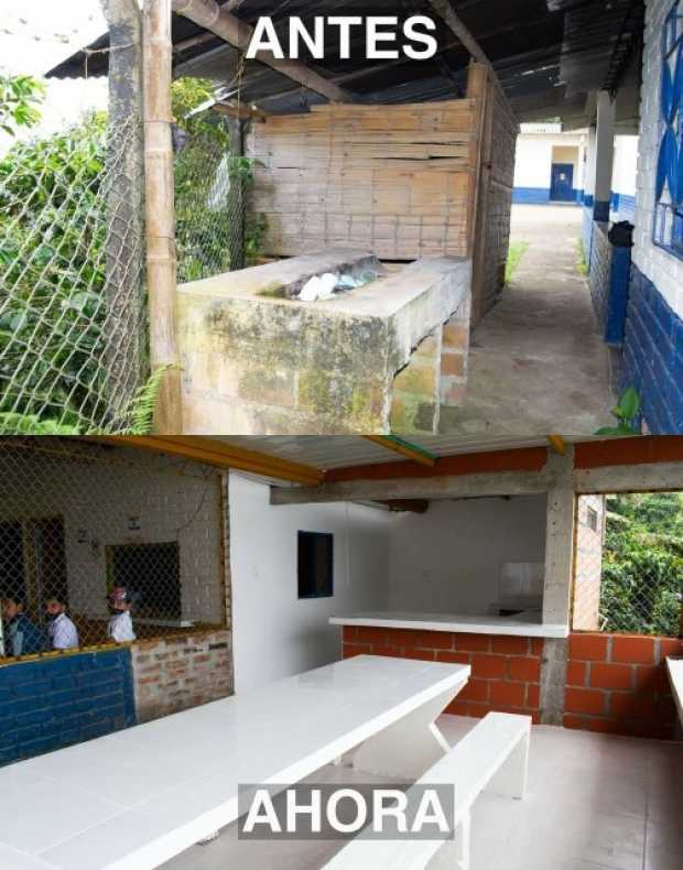 Cafeteros le dan la mano a la escuela de El Limón (Anserma)