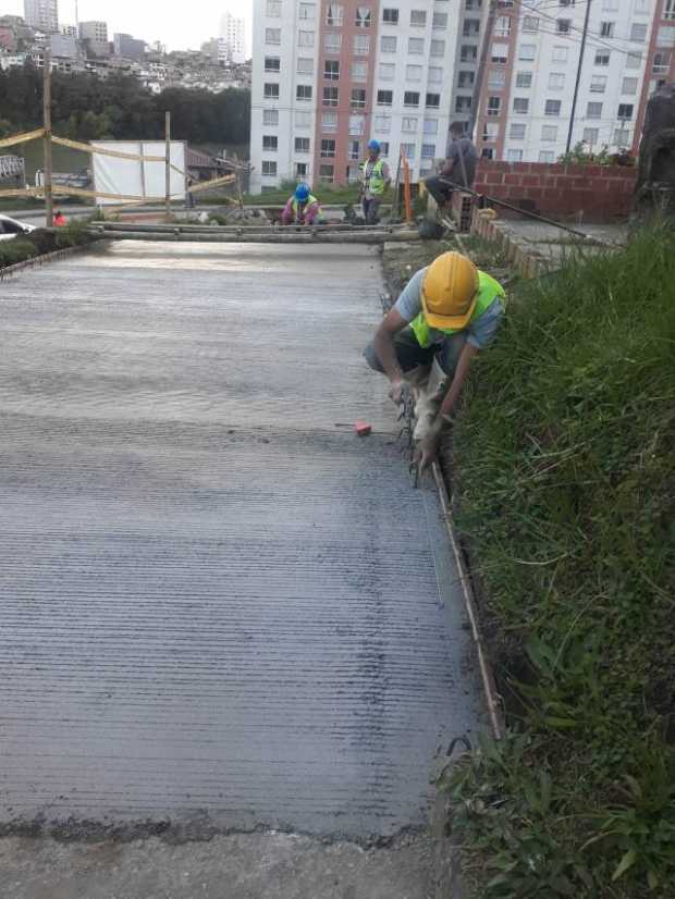 Los arreglos que hicieron en la malla vial del sector.