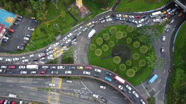 Embotellados en las vías de Manizales