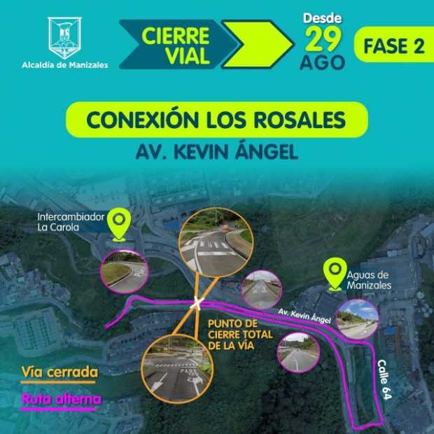 Anuncian cierre total a la entrada al barrio Bajo Rosales desde la Avenida Kevin Ángel